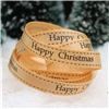 Order  Christmas Ribbon - H/C Saddle Stitch Tan
